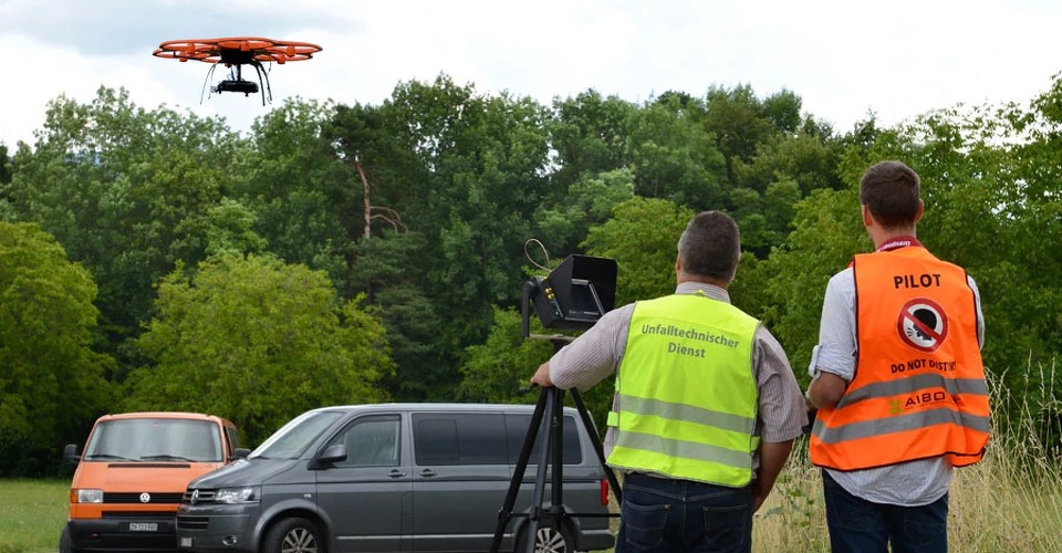 Zwitserse politie gebruikt drones bij ongelukken