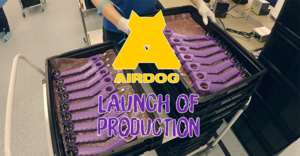 Productie Airdog auto-follow drone gestart