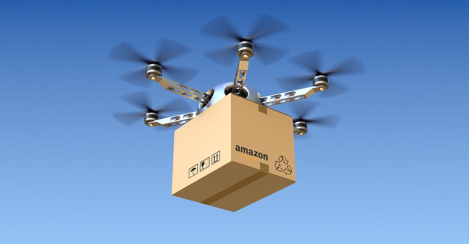 Amazon wil echt drones inzetten voor pakketbezorging