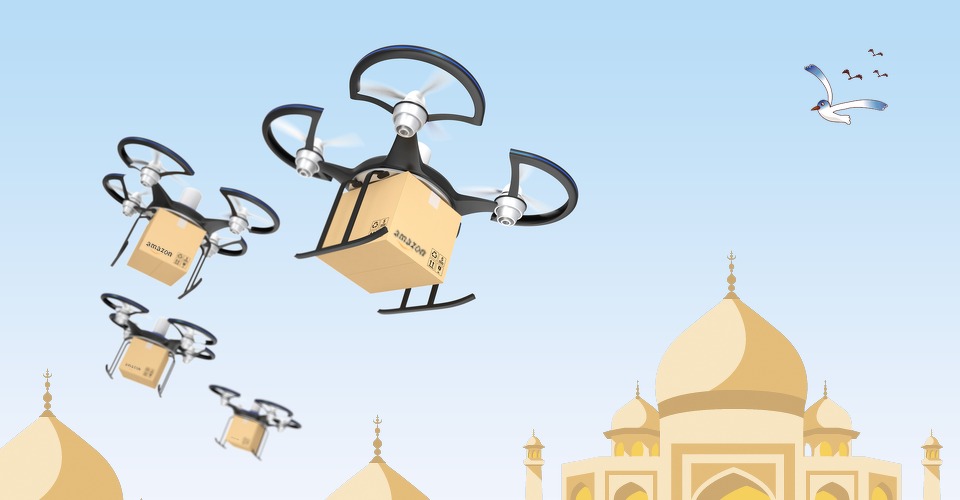 Amazon start in India met bezorging via drones