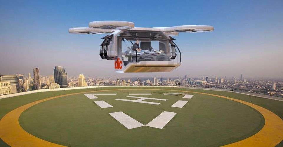 Razendsnel personen vervoeren met ambulance drone