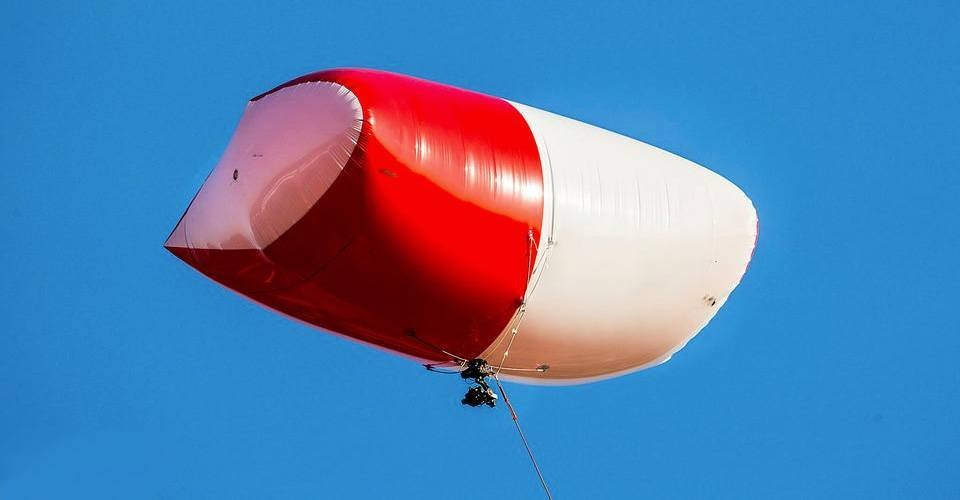 Camera ballon alternatief voor verboden drone video's