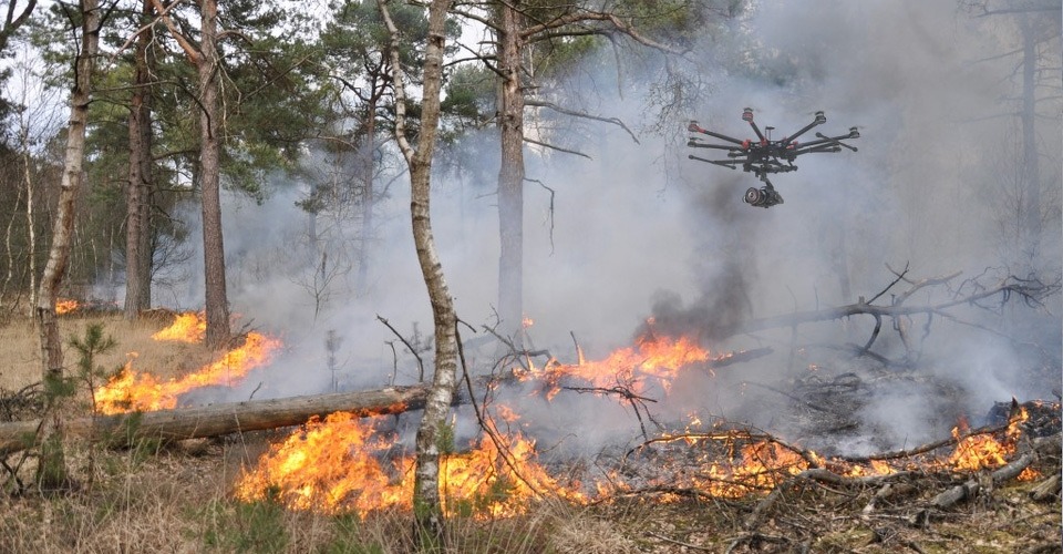 Drones ultiem hulpmiddel in strijd tegen bosbranden