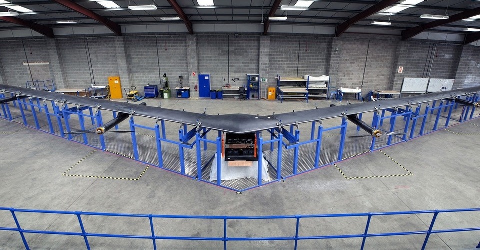 Drone van Facebook moet in 2016 internet aanbieden