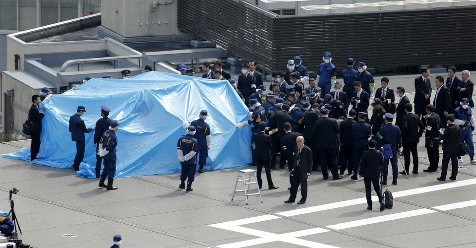 Radioactieve drone met vuurpijl gevonden in Japan