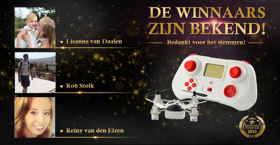 Winnaars winactie Drone Video van het Jaar 2015