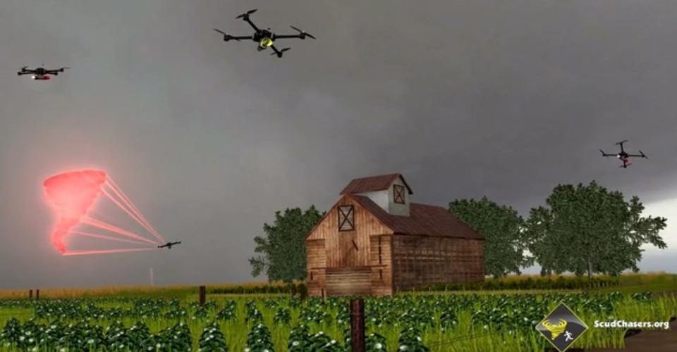 Scudchasers ontwikkelt geavanceerd drone tornado waarschuwingssysteem