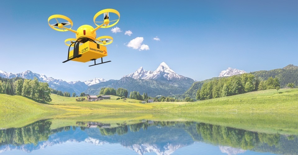 Swiss Post gaat bezorgen met drones testen