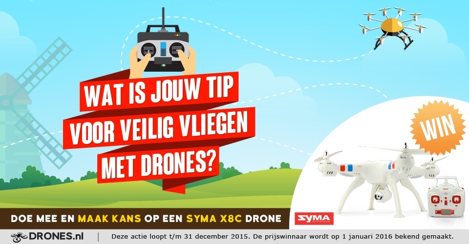 Nieuwe winactie Veilig Vliegen met drones