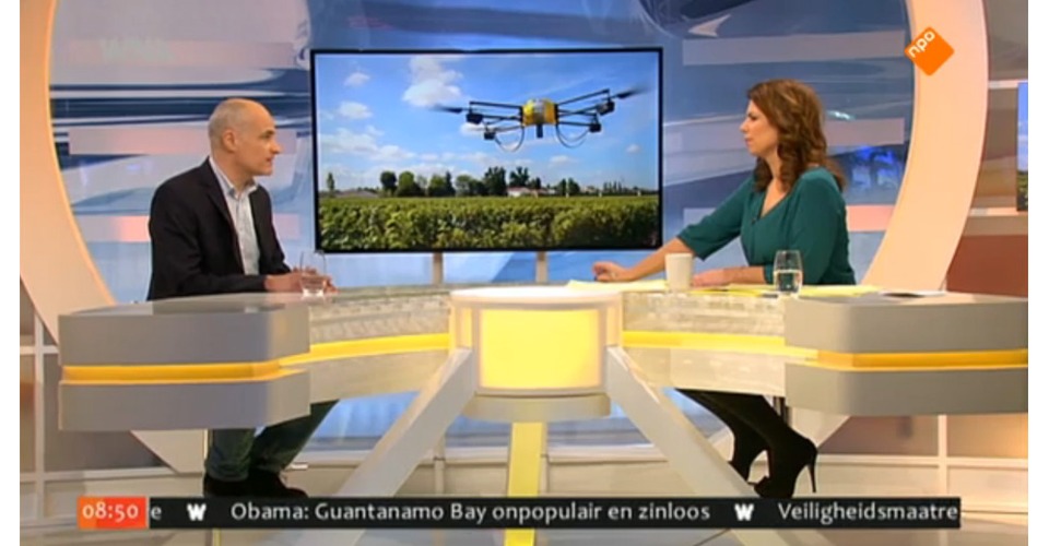 Discussie over drones in de journalistiek bij WNL Vandaag de Dag