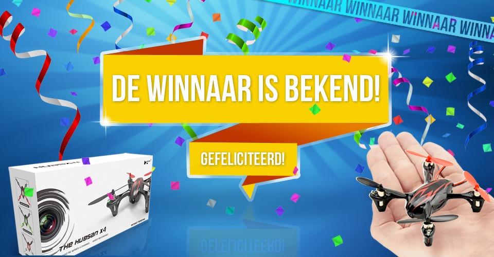 Winnaar Hubsan X4 mini drone bekend!