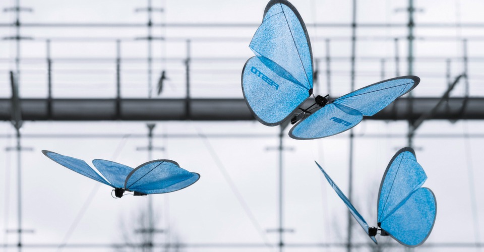 Gevleugelde drones lijken sprekend op echte vlinders