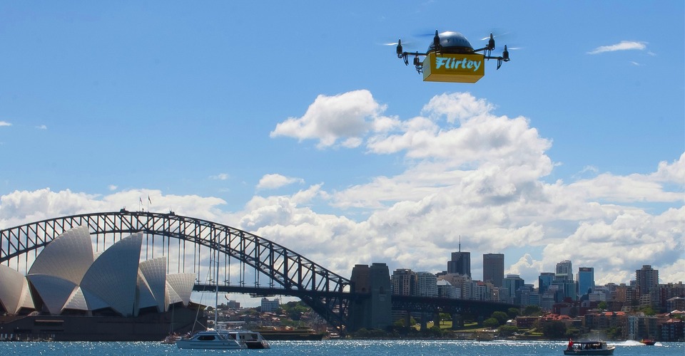 Start-up Flirtey voert eerste drone-bezorging in de VS uit, niet Amazon