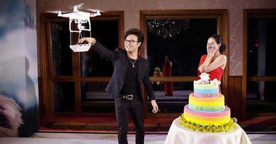 DJI drone gebruikt voor huwelijksaanzoek Chinese filmster