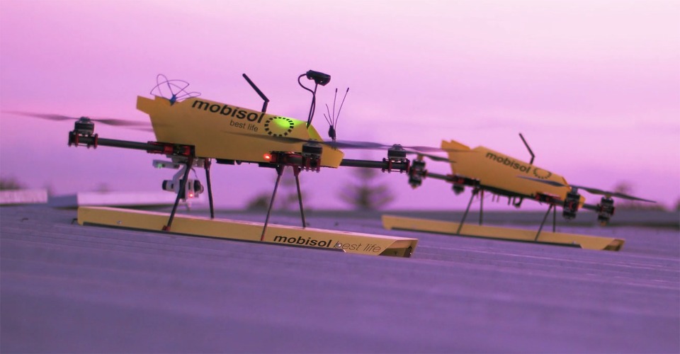Duitse Mobisol vervoert zonnepanelen met drones