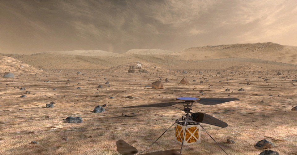 NASA gaat experimenteren met vliegende drones op Mars