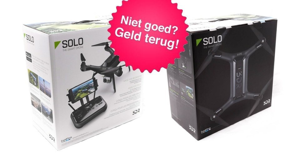 3D Robotics biedt niet-goed-geld-terug-garantie bij nieuwe Solo smart drone