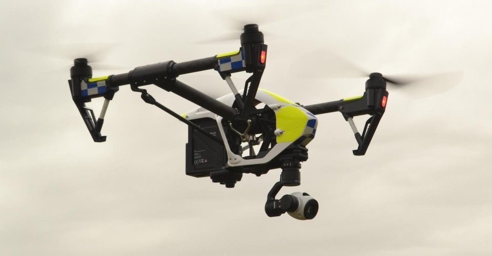 Politie Verenigd Koninkrijk test gebruik van drones