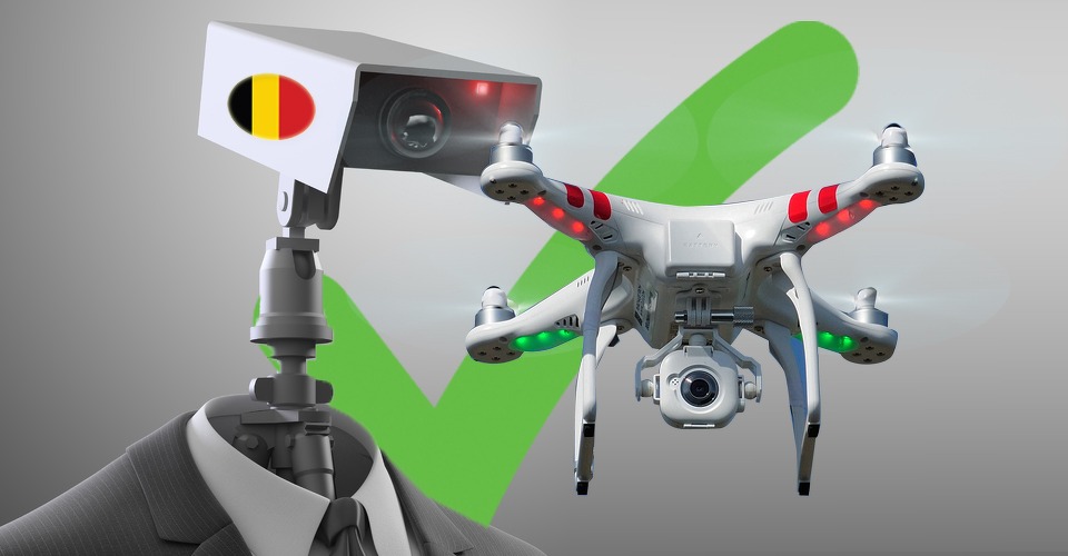 Belgische drone regelgeving goedgekeurd door privacy commissie