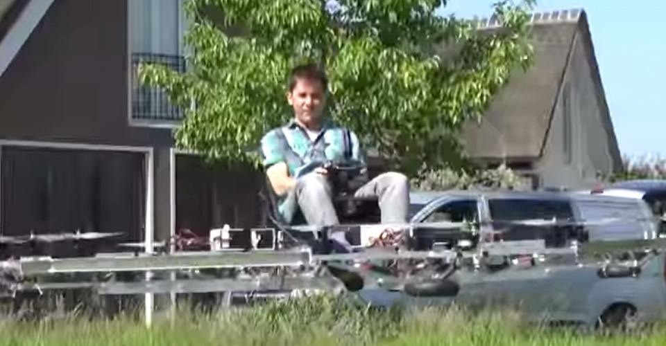 Nederlander vliegt met zelfgemaakte drone