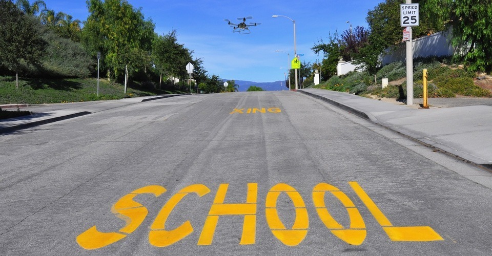 Drones ingezet voor onderzoek verkeer rondom scholen