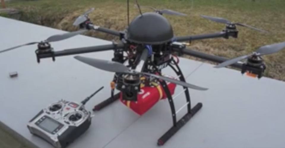 Search-and-Rescue Drone, ontworpen voor hulpverlening