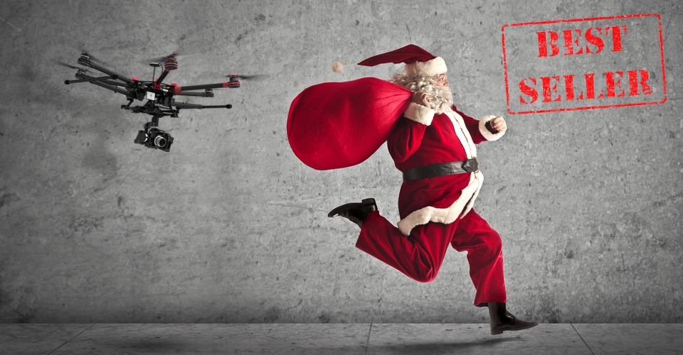 Sinterklaas en Kerstman kunnen ook niet ontkomen aan drone populariteit