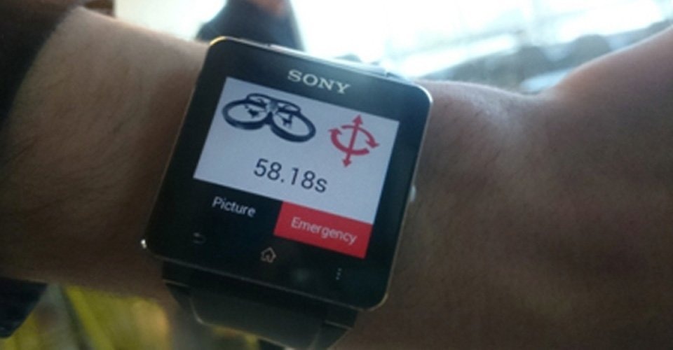 Sony demonstreert smartwatch met drone control