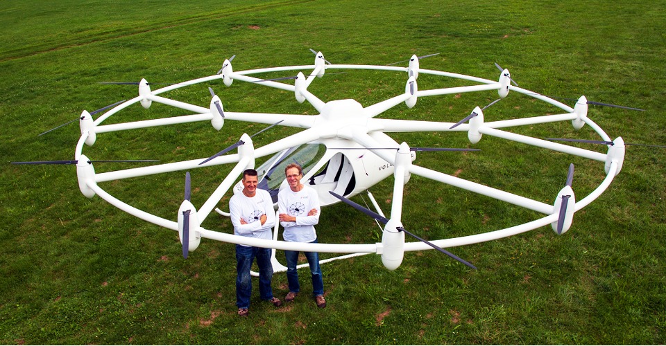 Volocopter, de vliegende 2-persoons multicopter