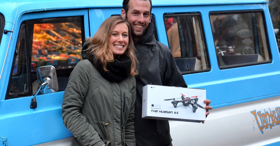 Erik Groenenboom neemt Hubsan X4 mini drone in ontvangst