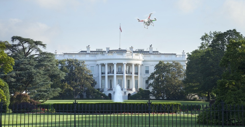 witte huis dji drone