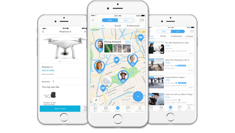 Nieuwe update van DJI+ Discover app