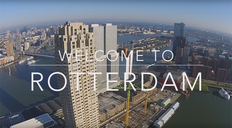 Prachtige opnames gemaakt met drone in Rotterdam