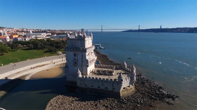 Droneopnames met Parrot Bebop 2 drone in Lissabon