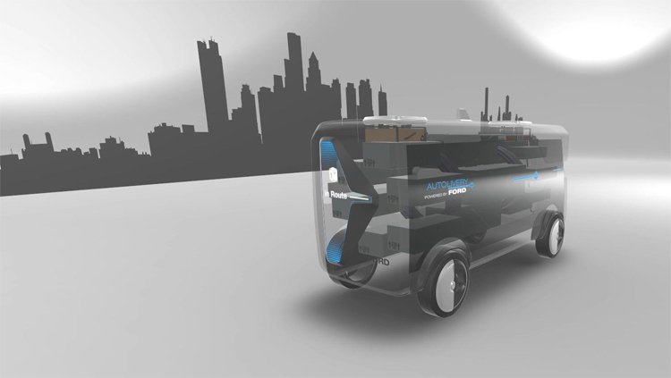 Ford toont concept drone bezorgservice Autolivery