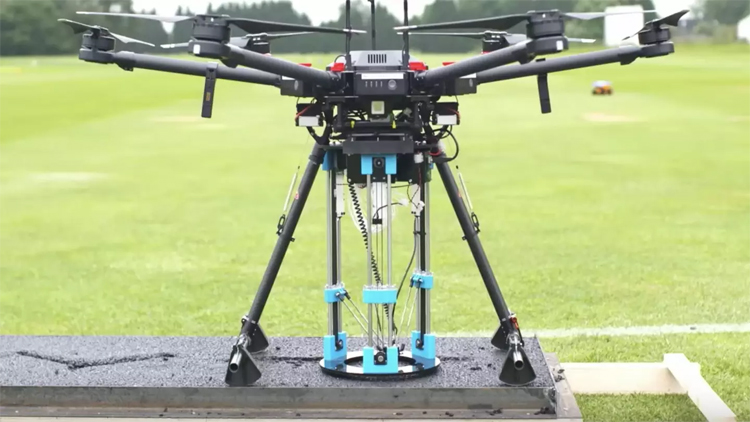 Drones Universiteit Leeds repareren gaten in het wegdek