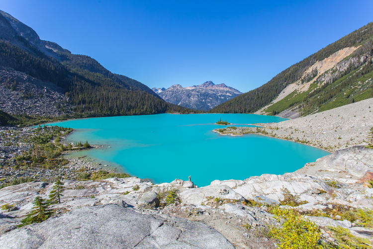 Joffre meren in Provincial Park gefilmd met DJI Mavic Pro