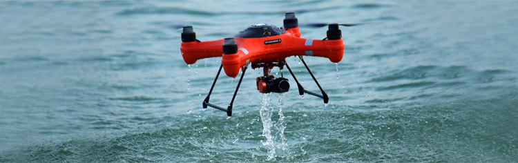 SplashDrone 3, de waterproof drone van SwellPro