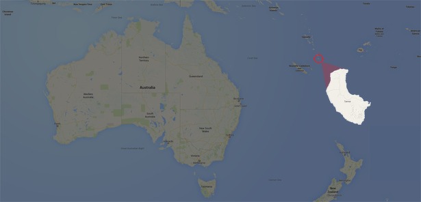 Tanna Island Vulkaan